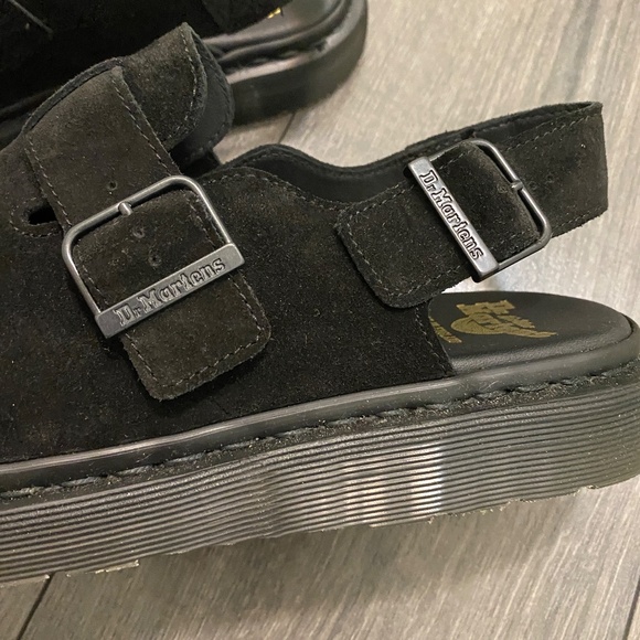 Dr. Martens Black Jorge Suede Slingback Loafers Size 11 NWT - Picture 6 of 12